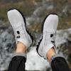 Atmungsaktive gestrickte Herren-Wanderschuhe High-Top Casual Sportschuhe Rutschfeste Outdoor-Trekking-Reise-Sneaker Große Größe 38-48