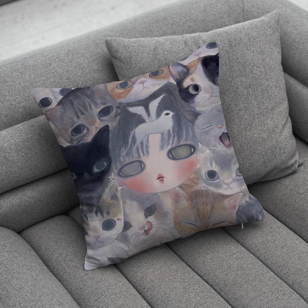 A-Aya T-Takano A-Kunst Kissenbezug Kissenbezug Zuhause Sofa Kissen Autokissen Kissenbezug Büro Kissenhülle Kissen