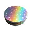 100pcs Heart Shaped Badges Covers With Pet Coating For Enhances Durability And Styles