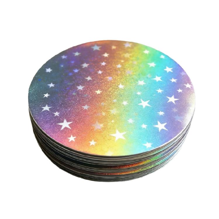 100pcs Heart Shaped Badges Covers With Pet Coating For Enhances Durability And Styles