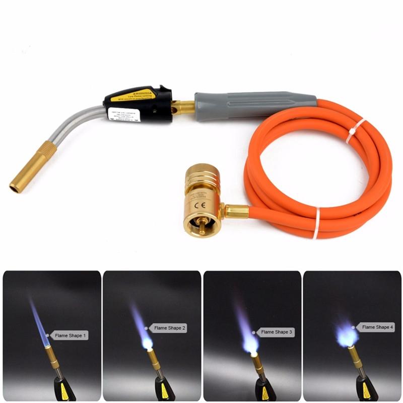 Hose Solder Propane Welding Torch With Gas Self Ignition Turbo Torch For Plumbing Air Conditioning Heating Flamethrower High Quality New