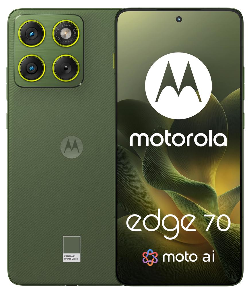 Etui Typu Portfel Do Motorola Edge 70 - Pomarańczowy  Pokrowiec Canvas + Szkło