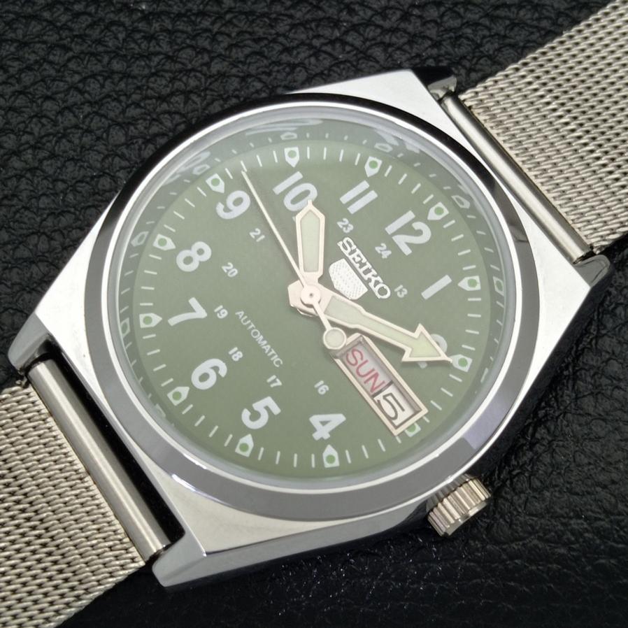 RELÓGIO SEIKO 5 AUTOMÁTICO 6309A JAPÃO MASCULINO MOSTRADOR VERDE RECONDICIONADO a427294-2