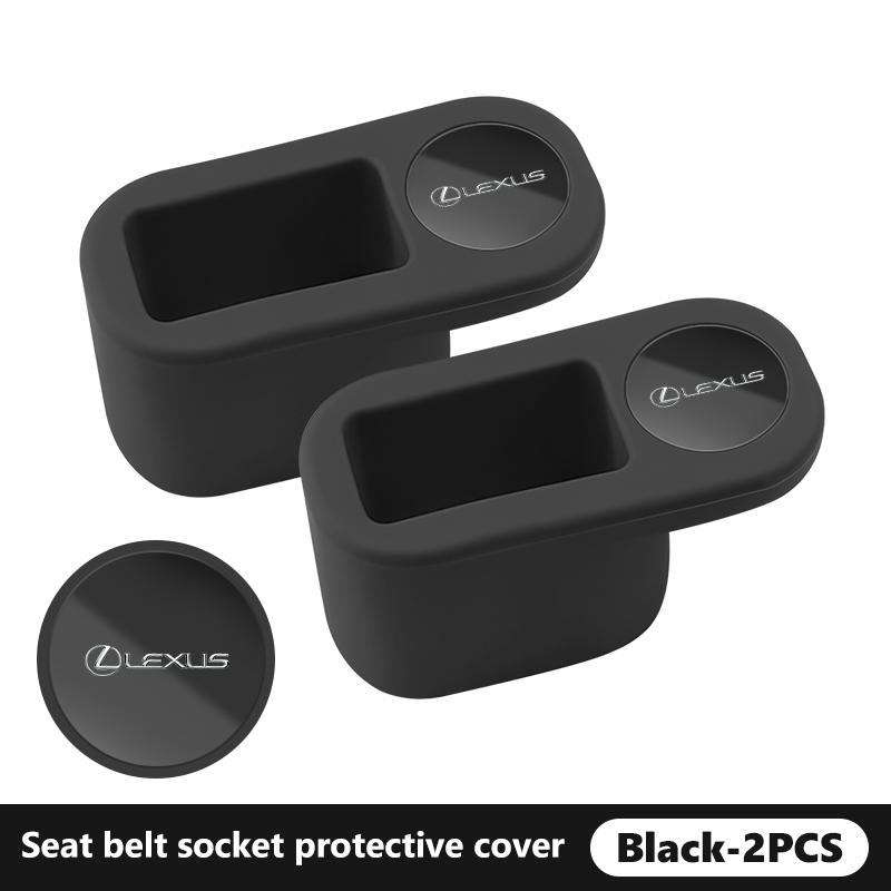 For Lexus TPE Car Seat Belt Socket Protective Cover Interior Accessories IS350 ES350 IS250 IS460 IS220h IS300 LX570 UX250h
