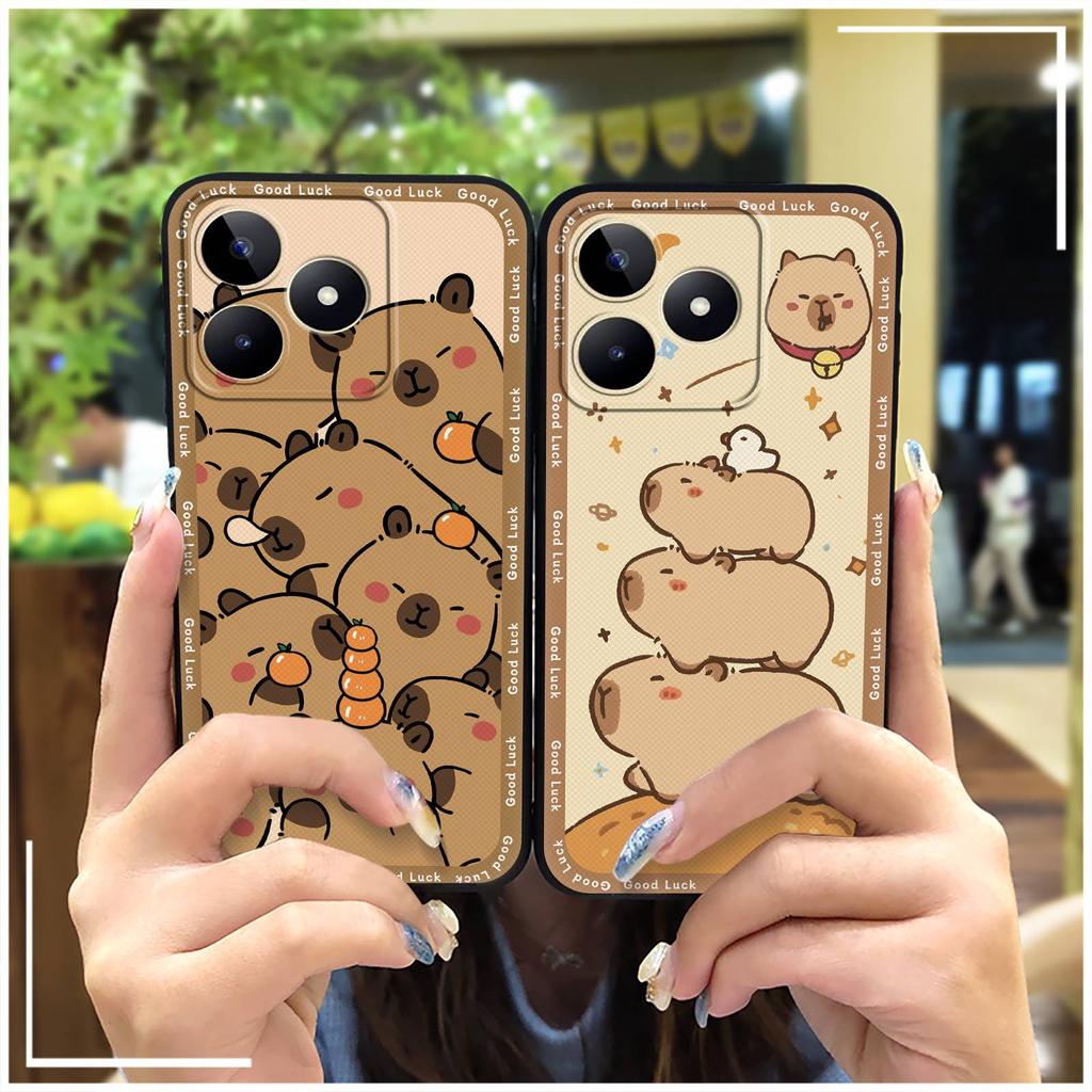Phone Pouch TPU Phone Case For Realme C53/Narzo N53/Note50/C51/C51S Full Wrap Cartoon Protective Durable Anti-dust Cute