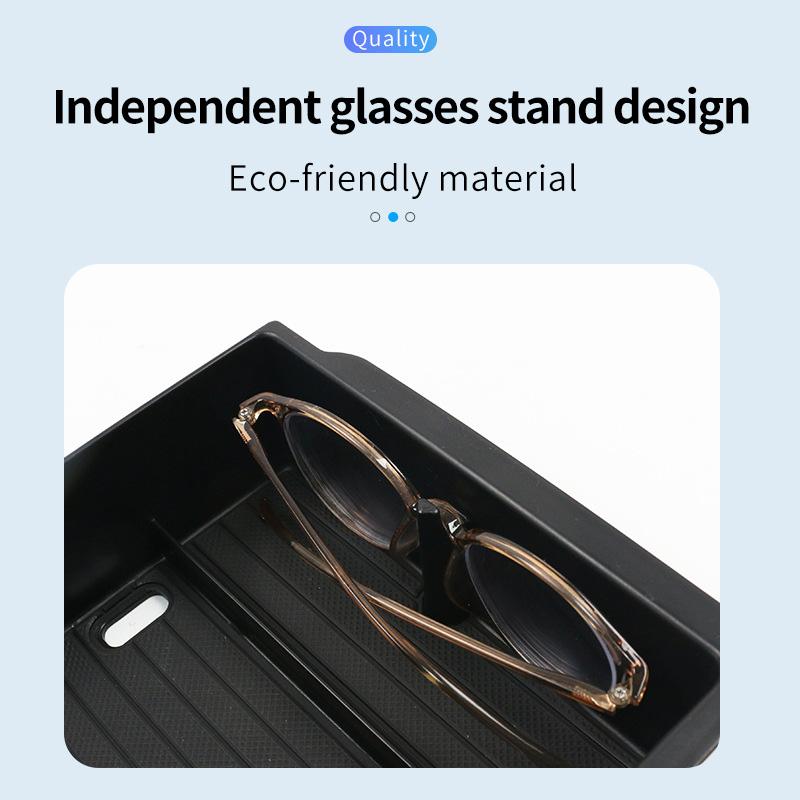 For Tesla New Model Y Juniper 2025 Launch Model 3 Highland Console Storage Box Non-slip Mat Armrest Hidden Organizer Watercup