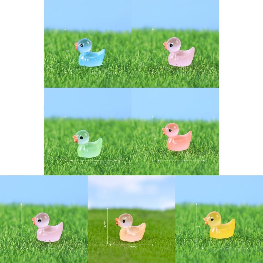 Bedårande självlysande hartsankfigur för kreativa dekorationstillbehör