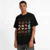 Class of 2026 Senior Leopard Print Graphic Casual Top Pure cotton T-shirt