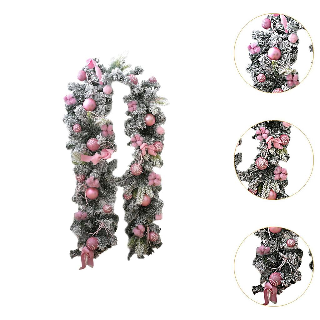 Christmas Garland Decorations Artificial Garland Home Decoration Wall Hanging Decor for Garden Backdrop Bedroom Indoor Office