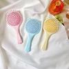 Cute Cat Paw Handheld Cushion Comb & Mirror - Portable Scalp Massage Brush
