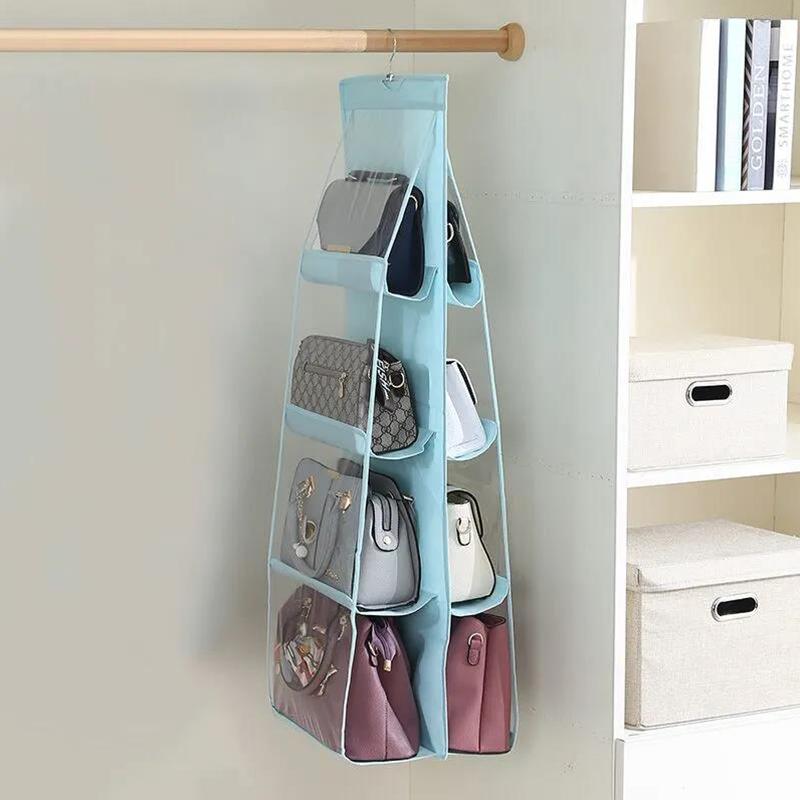 Bag Storage Hanging Bag Wall Hanging Fabric Dustproof Household Wardrobe Clothes Kitchen Storage Bag Storage Shelf