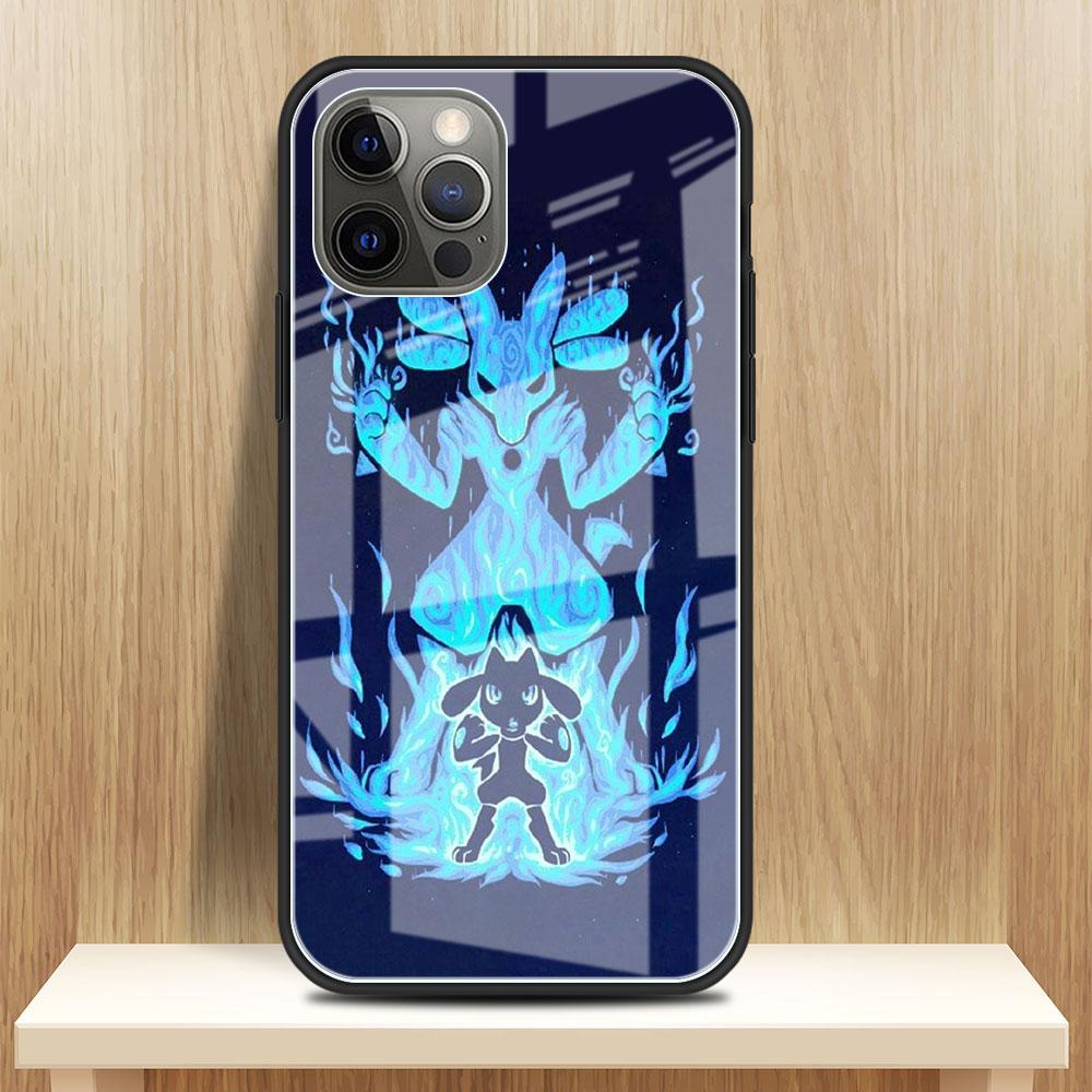 

Стеклянный чехол для Apple iPhone 13 11 14 Pro 12 7 8 Plus SE 2022 XR X XS Max 6 6S закаленный чехол для телефона Pokemon Pikachu Cool iPhone 14