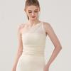 Thin Shoulder Strap Sports Underwear, Fixed Cup Mesh Fabric Running and Fitness Top, Women Wear Yoga Vest On The Outside