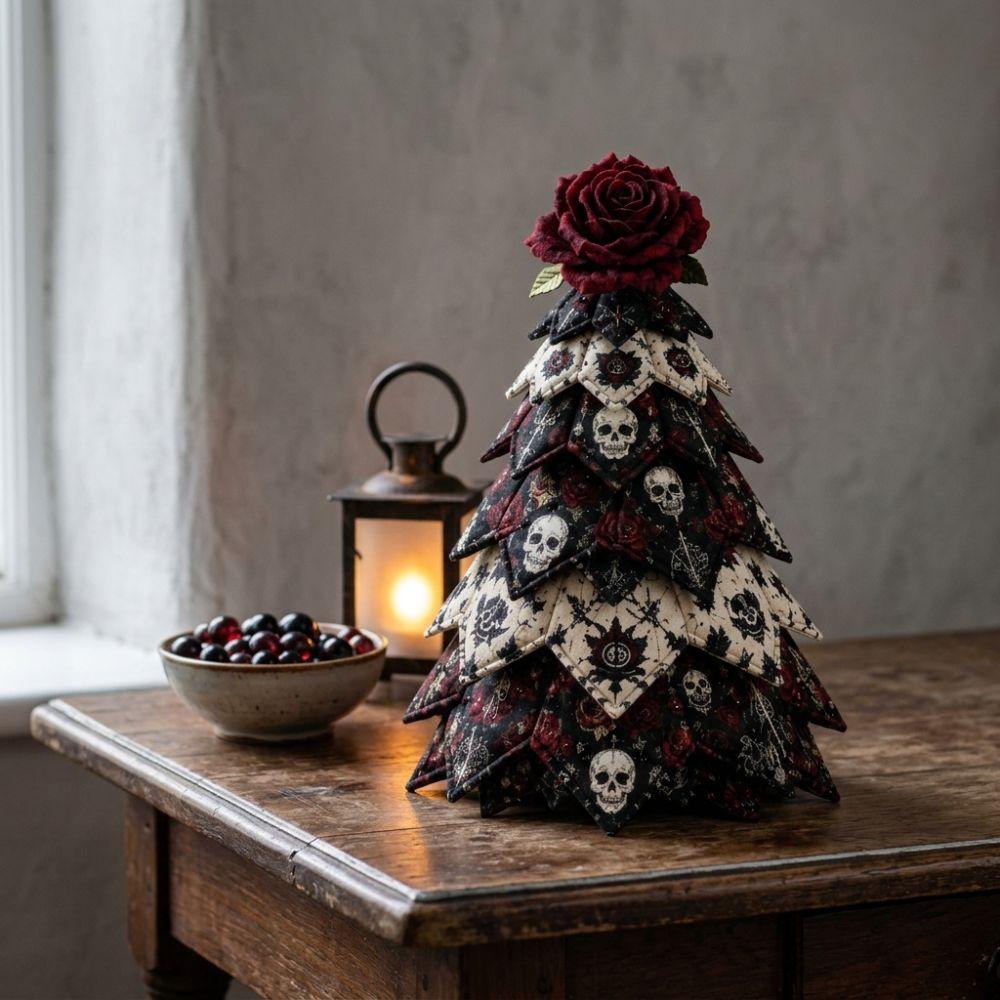 Kit Albero di Natale Trapuntato Vintage Zucca Fantasma Cucito a Mano Albero del Festival Decorazione Patchwork per la Casa