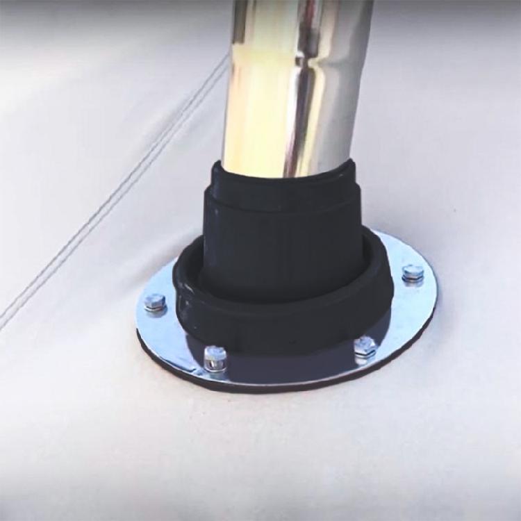 Botte de cheminée de tente résistante à la chaleur pour trou de cuisinière, Flash de toit pour tuyau de poêle, pour garages et abris