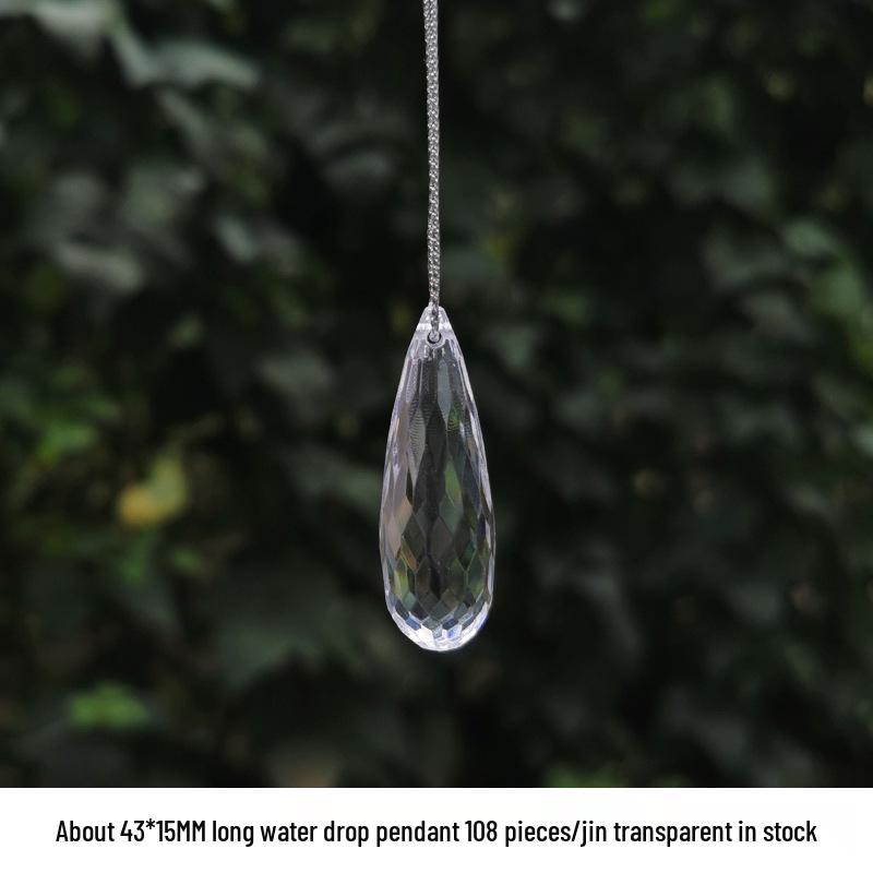 DIY Acrylic Beaded Jewelry Accessories: Transparent Cone Pendant for Door, Window, or Bead Curtains