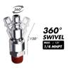 2PCS Male Thread Air Hose Fittings Flexible Swivel Air Plug Swivel Coupler and Plug  Pneumatic Tools