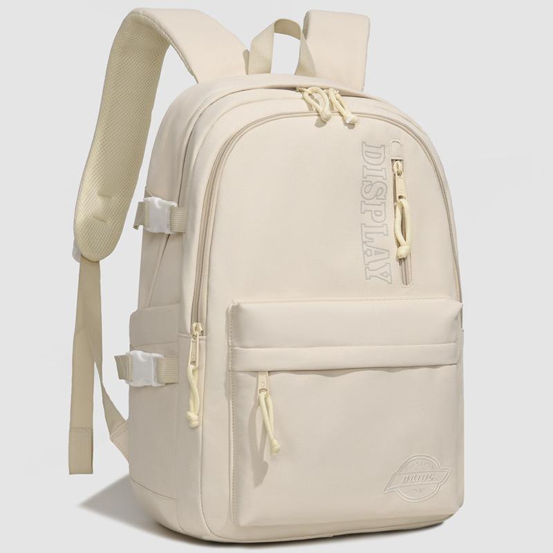 Schoolbag new Korean version versatile nylon backpack commuting fashion student schoolbag outdoor solid color backpack