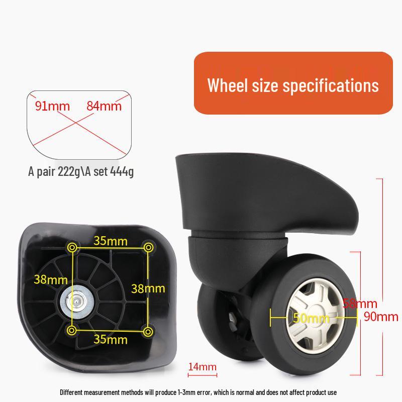 Universal Trolley Suitcase Replacement Wheels - Luggage Repair Accessories