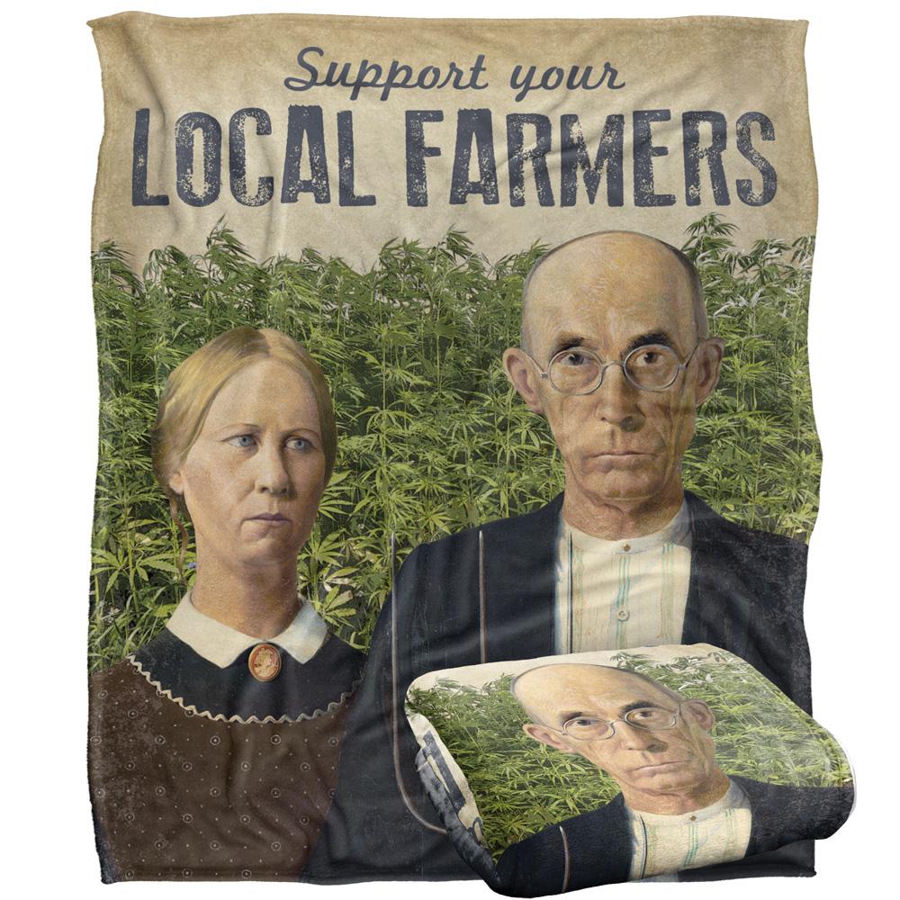 Retrorocket Studio Support Farmers Silky Supersoft Blanket