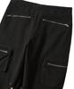 Uallong Lowrise Washed Curve Cargo Pants - Black
