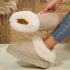 Classic, Fashionable, Warm, Non Slip, Plush Edged Women's Home Shoes, Indoor Slippers, and Ankle Boots