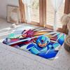 Game M Mega Man Floor Mat Eco  Flannel Doormat Non Slip Odorless Indoor Floor Rug Soft Short Plush Home Mat