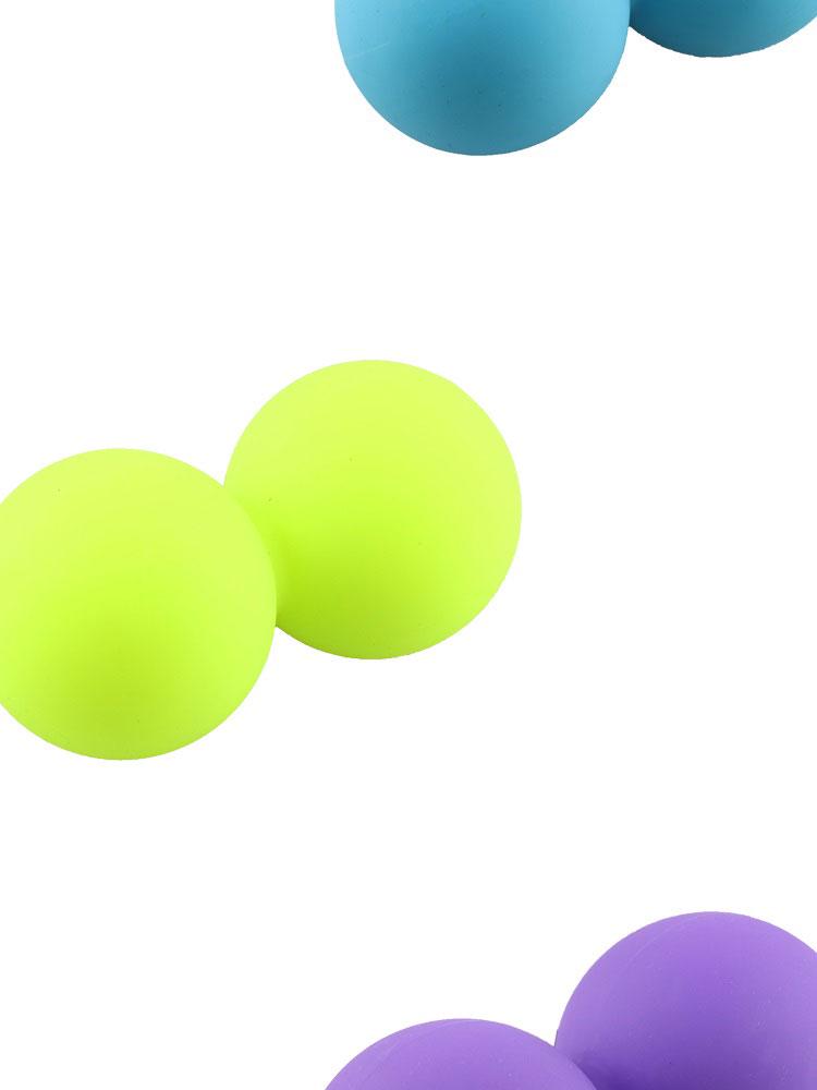 Silicone Muscle Relaxation Massage Ball - Solid Fitness & Training Peanut Ball for Foot Sole