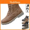 Bottes de travail d'extérieur premium pour hommes en cuir PU imperméable pour le confort hivernal