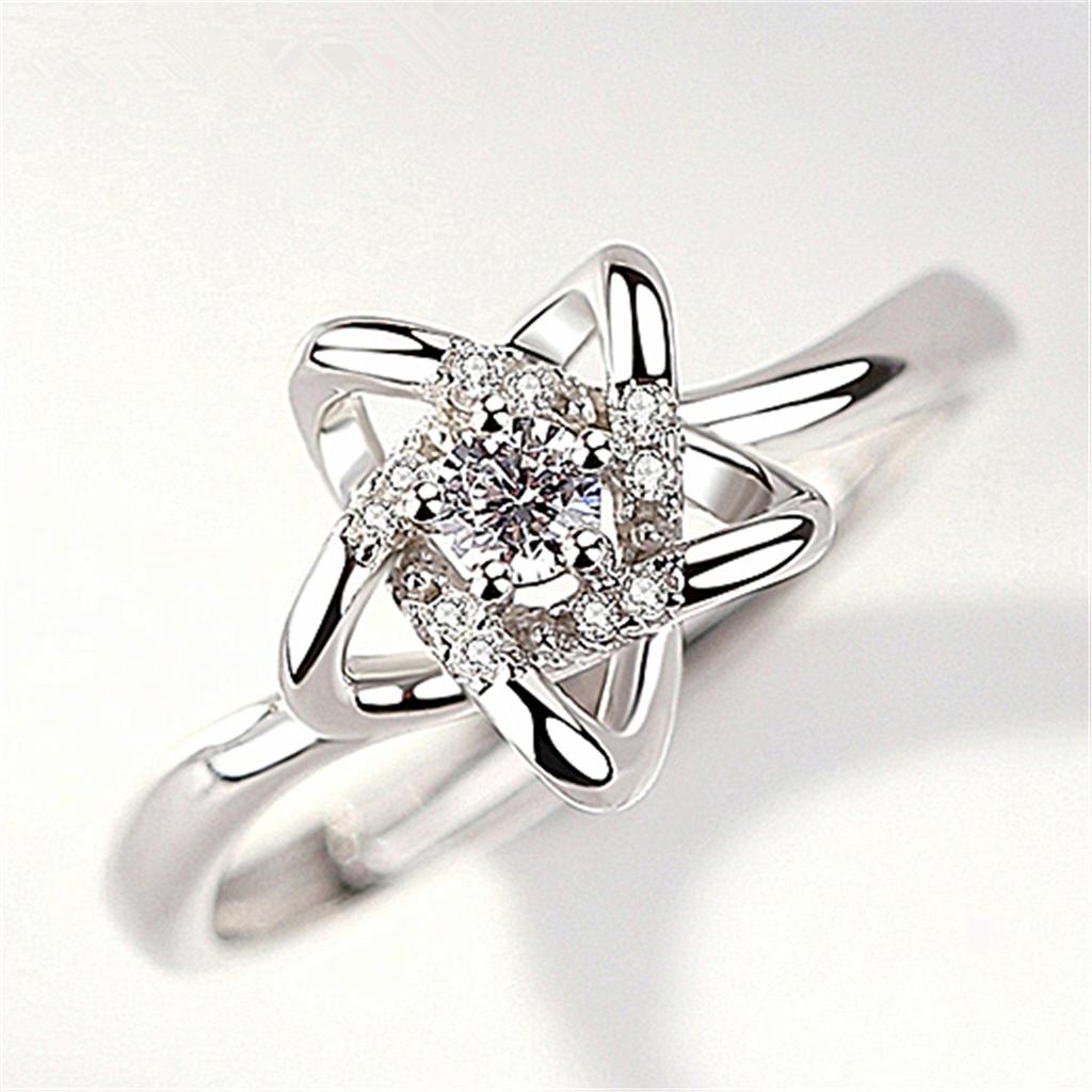 Five -Pointed Star Ring For Women ,Plated Jewelry ,Star Open Ring ,Adjustable Mouth ,Trendy Student 