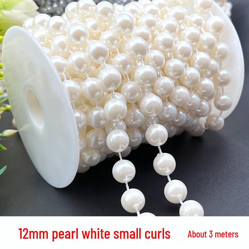 Adjustable 6-14mm Pearl Strand Chain for DIY Wedding Decor