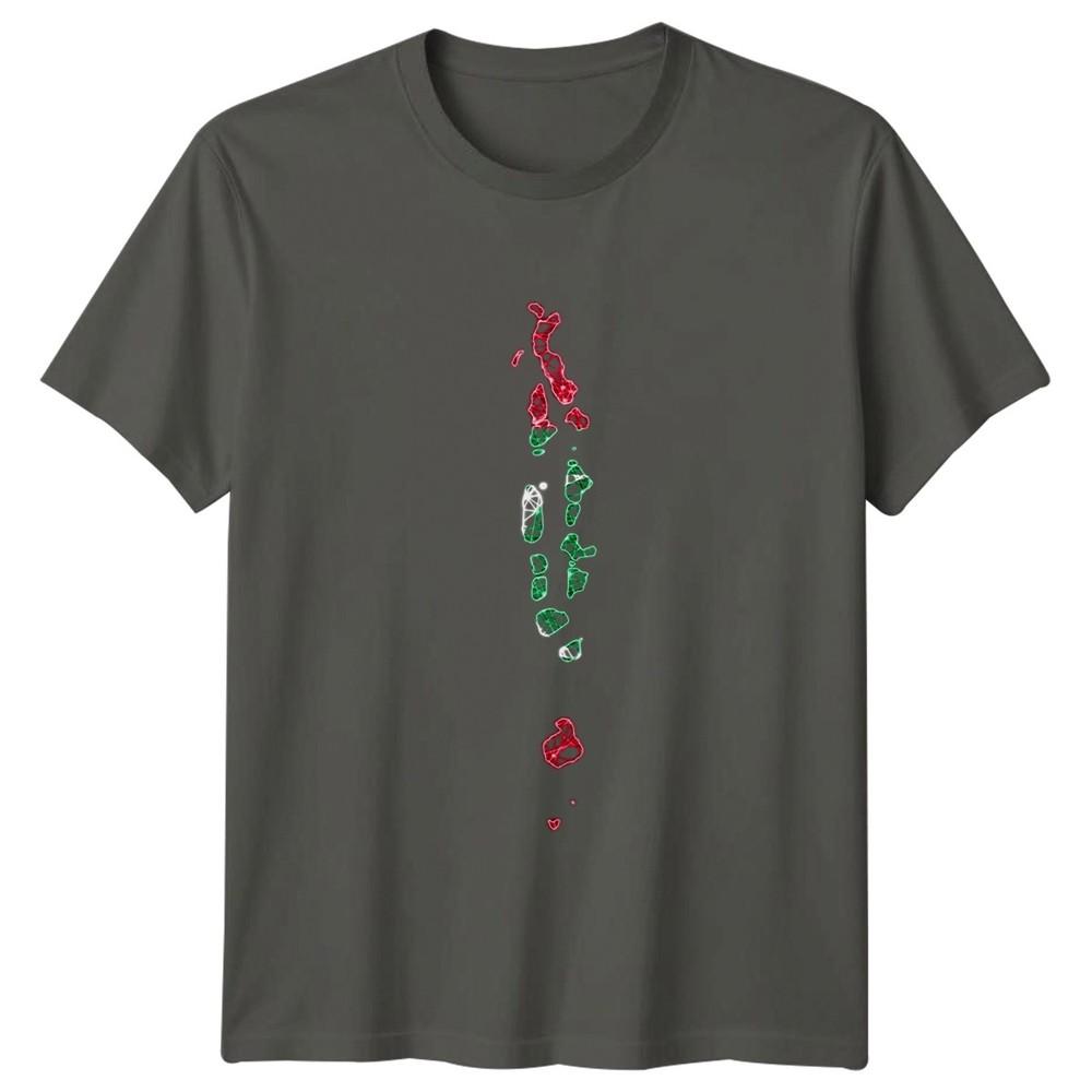 Maldives Map Polygonal Mesh TShirt Maldives Travel Gift For Him And Her S
