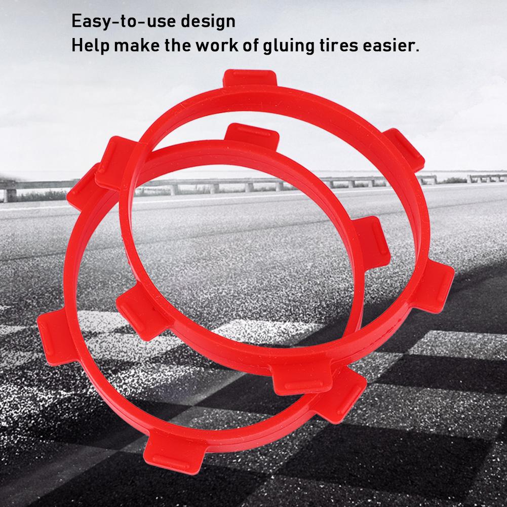 Tire Mounting Rubber Band Tool Accessories for RC 1/8 Off Road Vehicles 1/10 Short Trucks(Yellow )