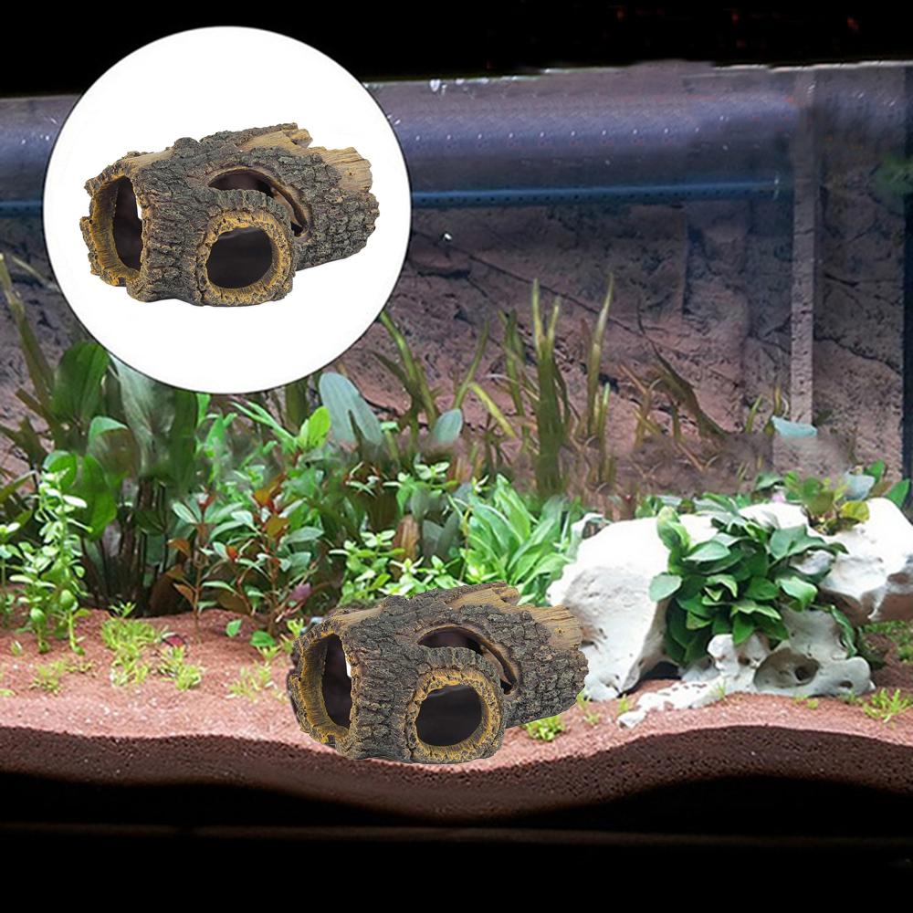 Hollow Tree Trunk Cave Wood House Fish Hideout Wood Landscape Aquarium Decorations Fish House