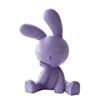 3D-Printed Cute Thinking Rabbit Ornament with Non-Slip Base Matte Finish Funny Rabbit Figurines for Car Accessories Home Office Desk Decor