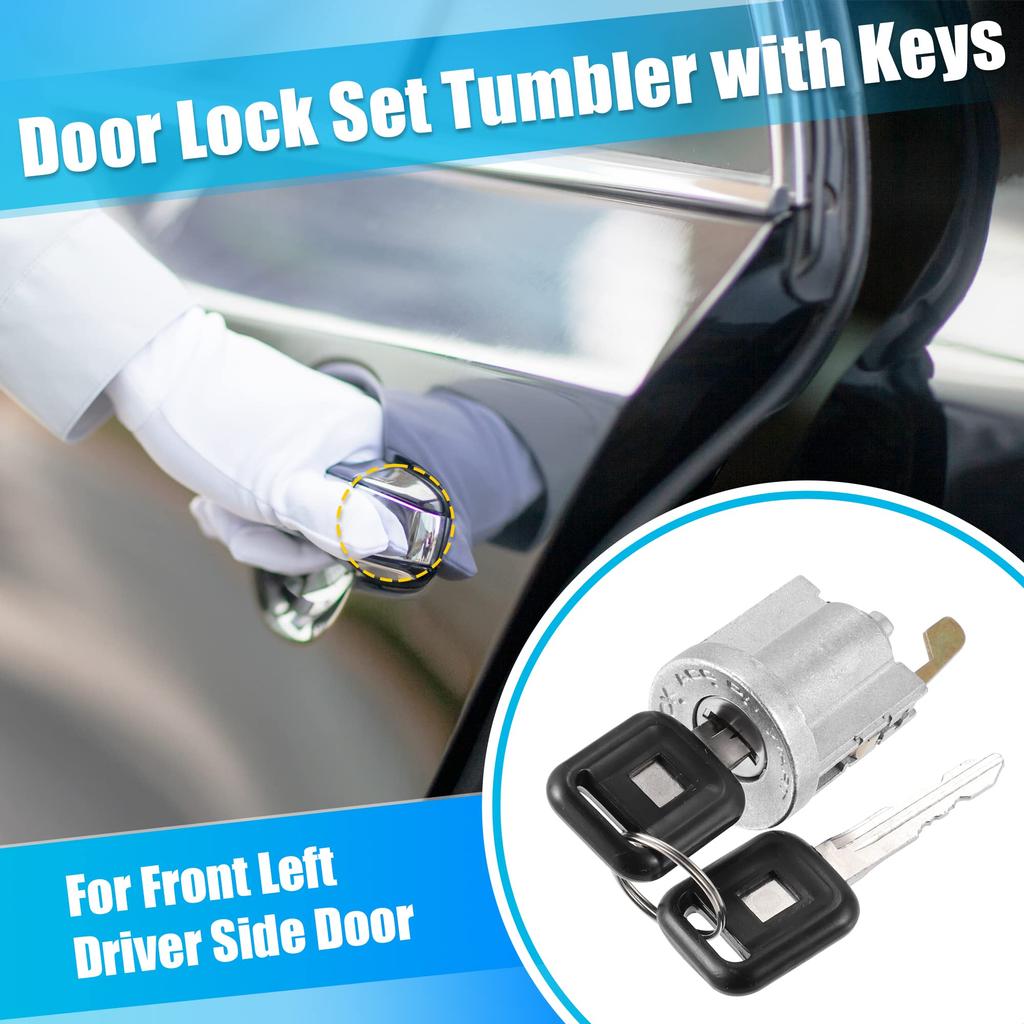 X AUTOHAUX Keyed Door Lock Cylinder for Isuzu and ELF Car Door Ignition Lock Cylinder 1 Set NPR, NQR, NKR, (1994-2007) - Lock, Key, 8-97035-293-0,