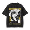 Gewaschene T-Shirts Toji Fushiguro Hexenjäger Hip Hop Vintage T-Shirt Street JJujutsu KKaisen Streetwear Baumwoll-T-Shirts Unisex