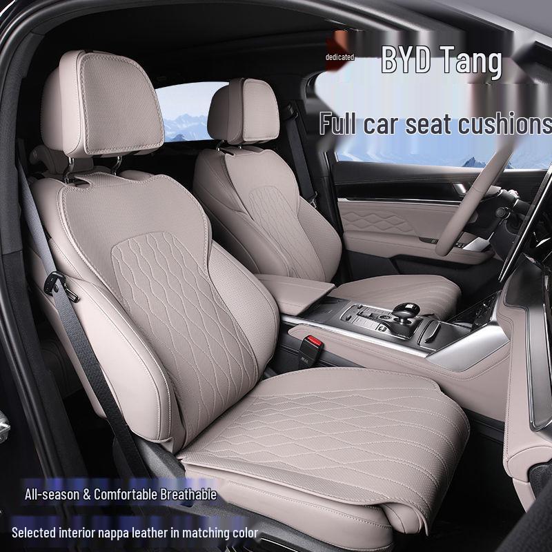 AITO M5/M7/M8/M9 Car Seat Covers with Suede, Ventilated, Breathable Saddle Pad, Half-Wrap Cushion