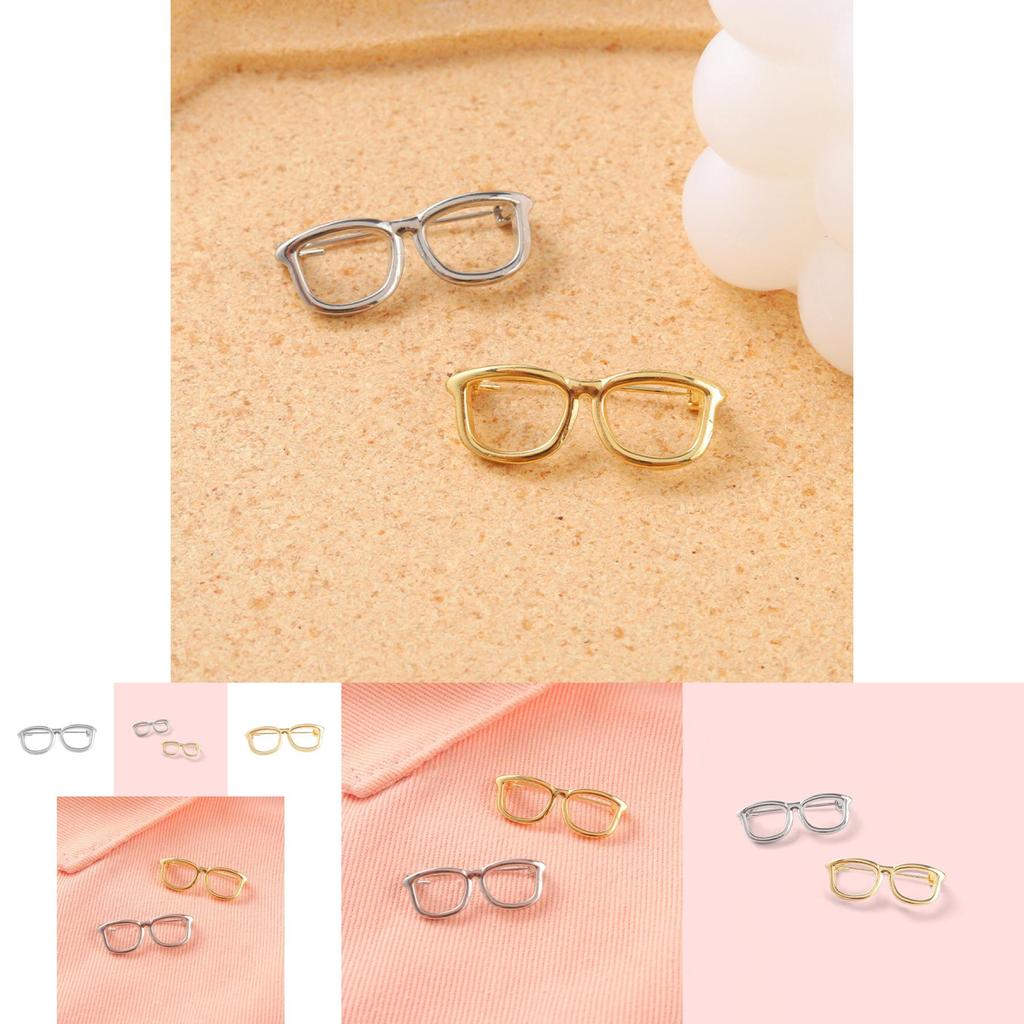 Unique Geometric Gold And Silver Eye Pin Metal Badge Brooch For Unisex Fashion