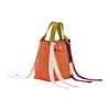 New LONGCHAMP Le Pliage Re Play Leather With Canvas And Polyamide One Shoulder Handbag Small Women's Carrot 10202HCCP69