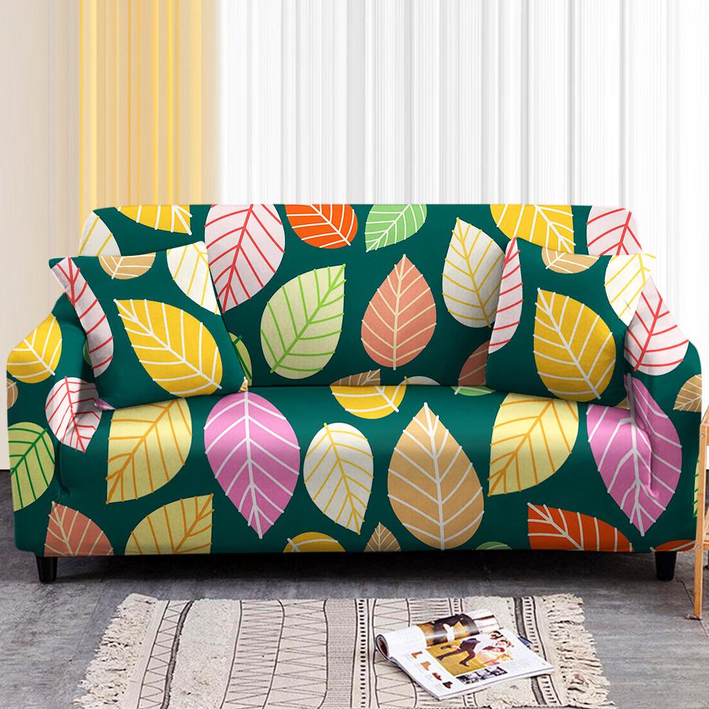 Flower Printing Stretch Sofa Cover Elastic Furniture Protector Slipcovers Couch Cover Sofa Covers For Living Room 1 /2 /3 /4 Seater