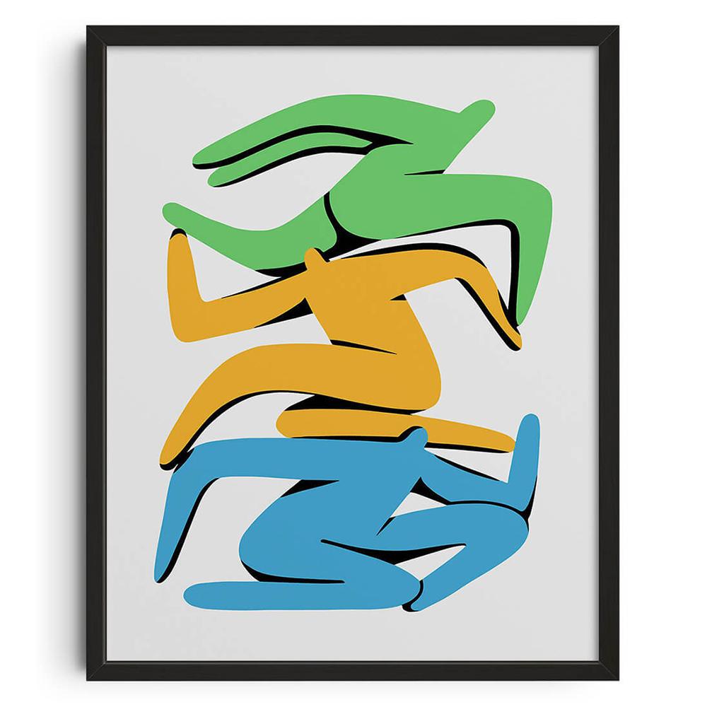 Abstract Canvas Print Mid Century Wall Art Vintage Classic Posters Retro Canvas Painting for Living Room Bedroom Home Decor