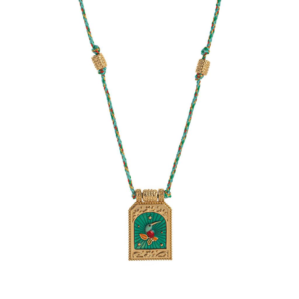 Vintage Inspired Tarot Card Necklace Unique Patterned Tarot Card Pendant Necklace In Artistic Retro Style for Women