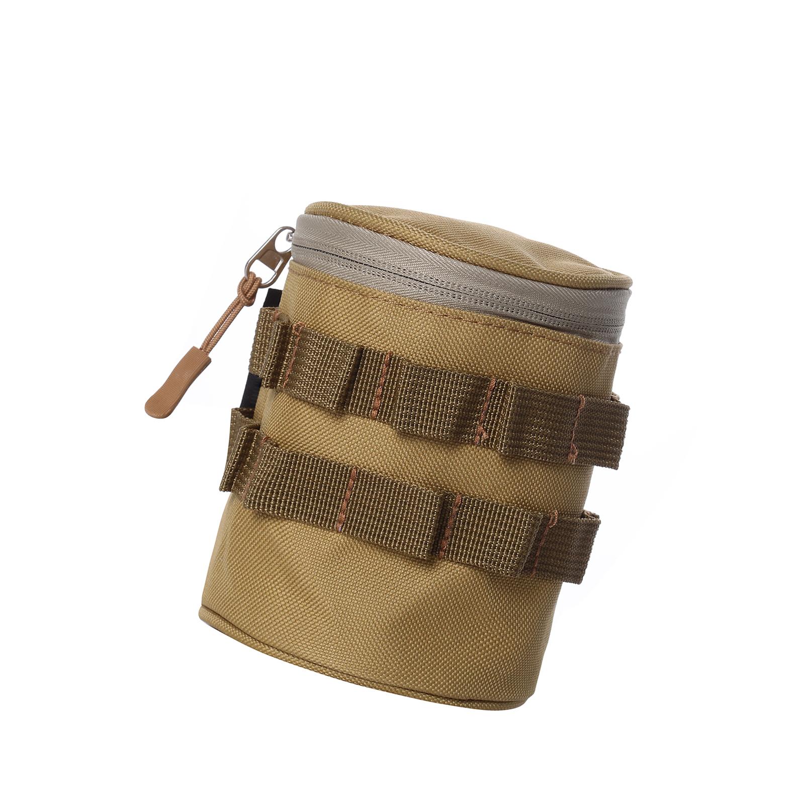 

Outdoor Travel Water Bottle Storage Bag Holder Hiking Camping Portable Water Cup Carrier Black S Small хаки