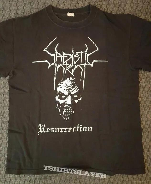 Unisex Short Sleeve Crew Neck Cotton T Shirt Sadistic Intent Resurrection S