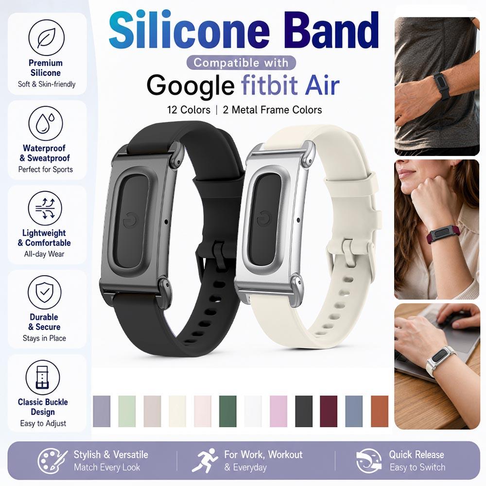 Nowy silikonowy pasek do Google Fitbit Air Band Tracker fitness Wymienna opaska na nadgarstek Pętla bransoletki do pasków Google Fitbit Air