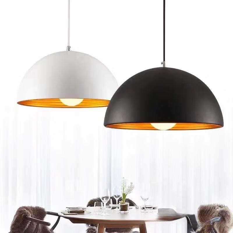 Double-Layer Semi-Circular Pendant Light