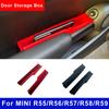 Scatola portaoggetti con rivestimento in floccaggio per bracciolo porta auto, fessura per guscio per Mini Cooper R55 R56 R57 R58 R59, porta telefono portafoglio, contenitore auto, accessori auto