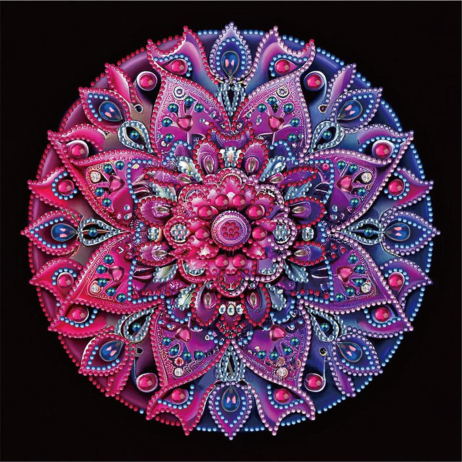 5D DIY Partial Special Shaped Drill Diamond Painting Kit Mandara Home Decoration