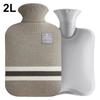 Hot Water Bottle with Knitted Cover Durable 1L/2L Hot Water Bag for Pain Relief Hot Cold Therapy Hand Feet Warmer Women Gifts